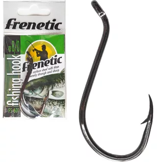   Frenetic FS601 extra erős fekete nikkel harcsás 8/0-s harcsázó horog 3 db/csomag