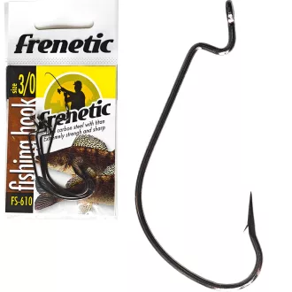   Frenetic FS610 fekete nikkel drop shot offset 2-es offset horog 5 db/csomag
