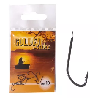   Golden Lake 4020 fekete nikkel keszegező 8-as lapkás horog 10 db/csomag