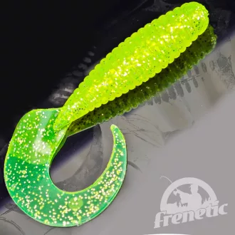 Frenetic Egyfarkú neon zöld 7 cm 5 db/csomag twister