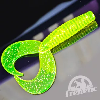   Frenetic KÉTFARKÚ Neon Sötétzöld 7 cm 5 db/csomag twister