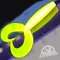 Frenetic Kétfarkú fluo sárga 7 cm 5 db/csomag twister
