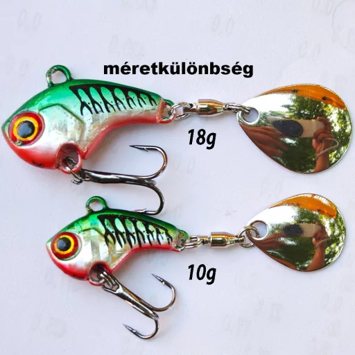 Frenetic ODA Bass 25+30 mm kék 10 g tail spinner