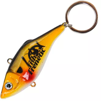 Frenetic wobbler alakú , fekete-sárga, 6,5 cm kulcstartó