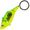 Frenetic wobbler alakú , zöld-sárga, 6,5 cm kulcstartó