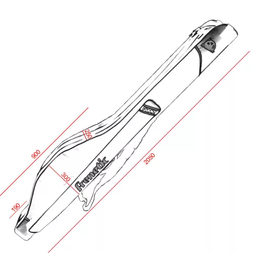 Frenetic Unka Giant 3 részes merevfalú botzsák 205 cm