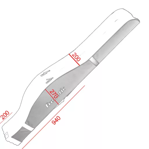 Frenetic kétrészes merevfalú botzsák 145 cm