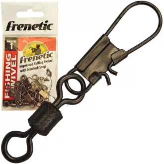   Frenetic Hengeres kapoccsal 1 fekete forgókapocs 10 db/csomag