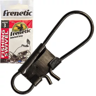 Frenetic sima 3 fekete biztonsági kapocs 10 db/csomag