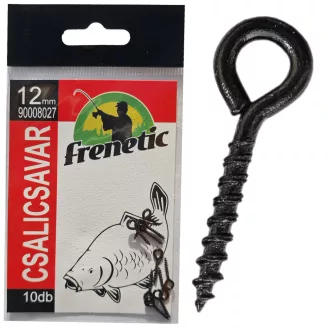   Frenetic Csali csavar 12 mm fekete nikkel csalicsavar 10 db/csomag
