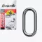 Frenetic Oval gyűrű 6 mm fekete horoggyűrű 10 db/csomag