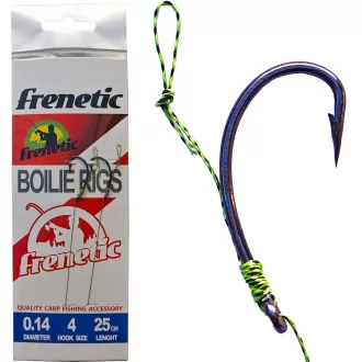  Frenetic Fűzliget füllel 0,12 mm zsinór 25 cm 6-os fekete előkötött horog