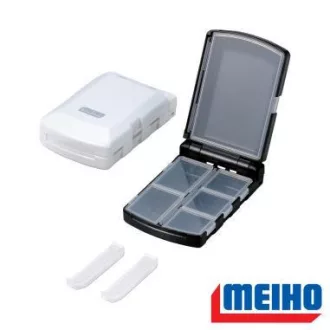   Meiho PA-6DD premium akiokun műanyag 97 × 64 × 30 mm fehér aprócikkes doboz