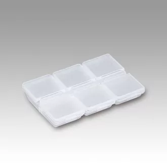   Meiho FB-6 zseb ű műanyag dobozka 85 × 62 × 14 mm aprócikkes doboz