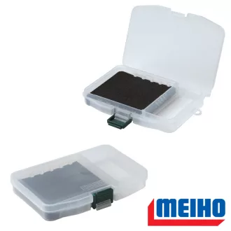   Meiho Slit form case F-7 jigfej és műcsali tartó 146 × 103 × 23 mm műcsalis doboz