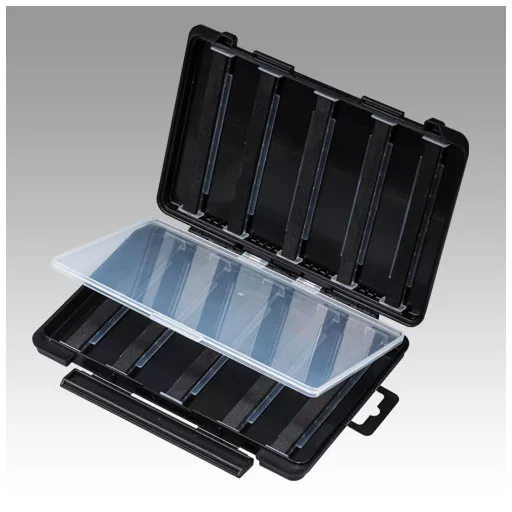 Meiho Free Board Case 3010A szivacsos szerelék és műcsali tartó 175 × 105 × 18 mm barna műcsalis doboz