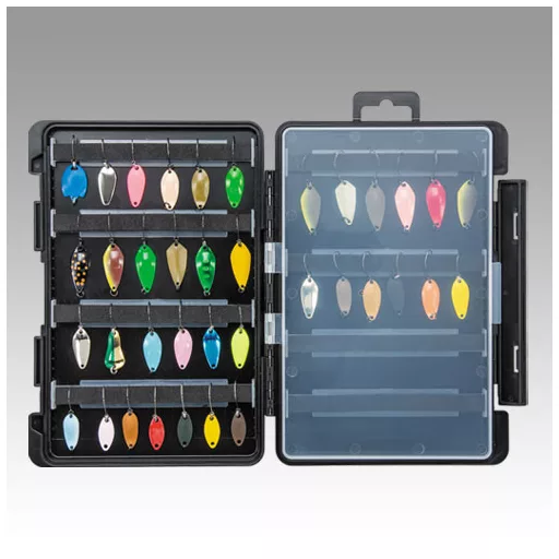 Meiho Free Board Case 3010A szivacsos szerelék és műcsali tartó 175 × 105 × 18 mm barna műcsalis doboz