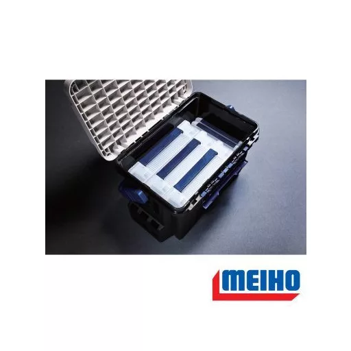 Meiho Bucket Mouth BM-9000 műanyag 540 × 340 × 350 mm fekete pergető láda