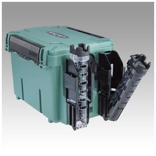 Meiho Bucket Mouth BM-7000 műanyag Olive 475 × 335 × 320 mm pergető láda