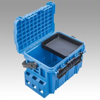   Meiho Bucket Mouth BM-5000 műanyag 441 × 293 × 293 mm kék pergető láda