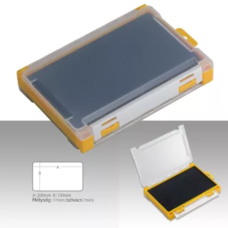   Meiho Rungun case 3010W-2 szivacsos jig és horog tartó műanyag 205 × 145 × 40 mm műcsalis doboz