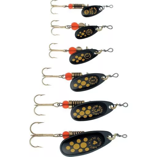 Mepps Black Fury Orange 2 ezüst 4,5 g 3 db/csomag körforgó villantó