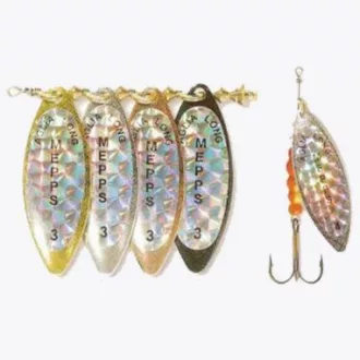   Mepps Aglia Long Rainbow 3 fekete 11,5 g 3 db/csomag körforgó villantó