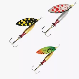   Mepps AGLIA Long Heavy 1+ fluo ezüst-piros 12 g 3 db/csomag körforgó villantó