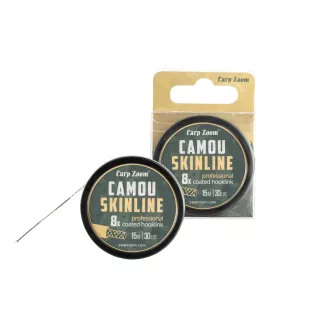   Carp Zoom Camou Skinline 15 m 20 lb terepmintás bevonatos fonott előkezsinór