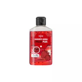 Carp Zoom Favourite pellettel, eper, 200 ml folyékony aroma