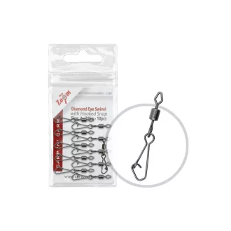 Carp Zoom horgoskapoccsal #6 forgókapocs 10 db/csomag