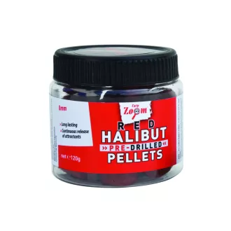 Carp Zoom Piros Fúrt Halibut Halibut 8 mm 120 g horogpellet