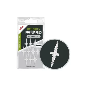   Carp Zoom Kétoldalas pop-up csavar 18 × 4,5 mm csalicsavar 10 db/csomag