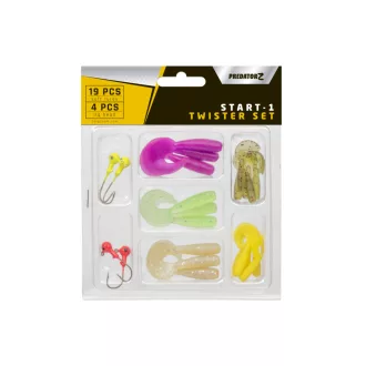   PredatorZ Start-1 szett, 0,5–1,, , 19+ népszerű színek 1,7 g 4 db/csomag twister