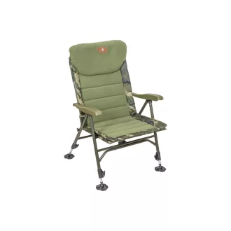   Carp Zoom Recliner Komfort horgászfotel, 56 × 46 × 42/98 cm, Camou/Fleece