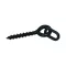 Carp Zoom Pop up csavar ovális karikával 12 mm fekete csalicsavar 10 db/csomag