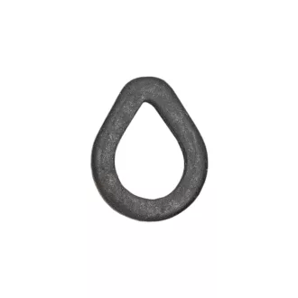   Carp Zoom Tear Drop előkegyűrű 4 mm matt fekete horoggyűrű 10 db/csomag