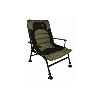   Carp Zoom Összkomfortos horgászfotel, 63 × 60 × 38/100 cm, zöld max 120 kg