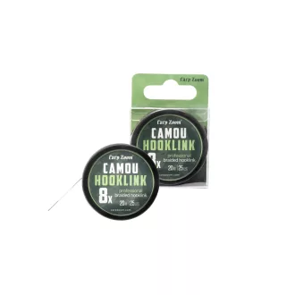   Carp Zoom Camou 8 × 20 m 25 lb terepmintás fonott előkezsinór