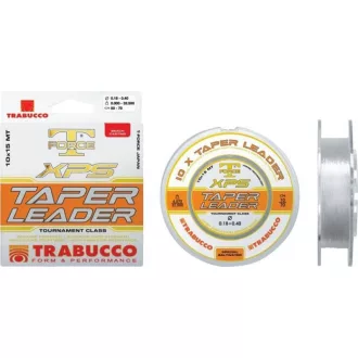   Trabucco T-Force XPS Taper Leader elvékonyodó távdobó 0,57–0,26 mm 10 × 15 m dobóelőke