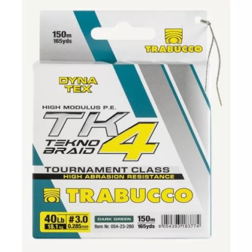 Trabucco DynaTex TK4 Tekno Braid MG #0,8 0,148 mm 150 m 15 lb fonott főzsinór