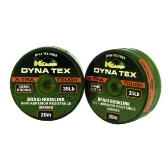   K-Karp Xtra Tough 20 m 45 lb terepmintás / barna fonott előkezsinór