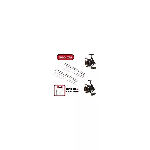 Carp Expert Max2 Double Tip Duopack dupla bojlis-feeder szett 360 cm
