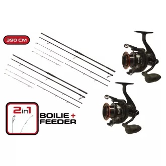   Carp Expert Max2 Double Tip Duopack dupla bojlis-feeder szett 390 cm