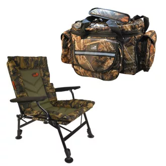 Carp Expert Comfort Camo válltáskás horgászszék szett