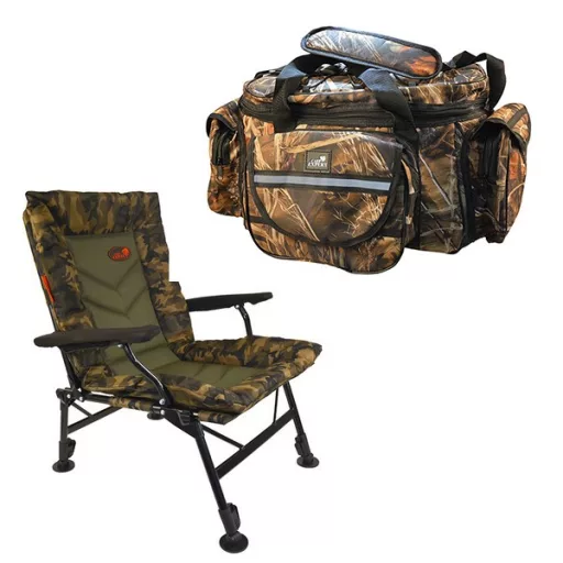 Carp Expert Comfort Camo válltáskás horgászszék szett