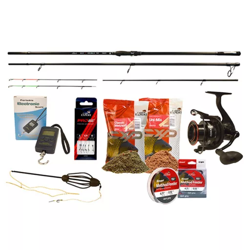 Carp Expert Max2 DT method feeder szett csalikkal 390 cm