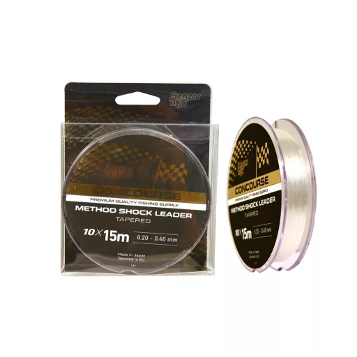 Benzár Mix Concourse Method Shock Leader 0,20–0,40 mm 10 × 15 m felvastagodó monofil dobóelőke