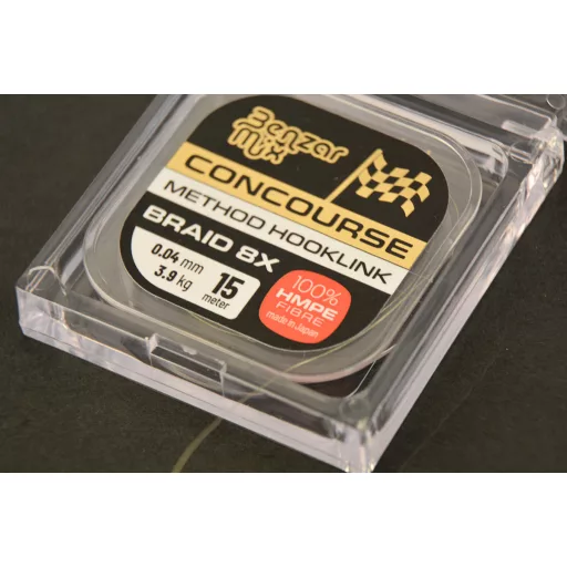 Benzár Mix Concourse Braided Hooklink 0,04 mm 15 m fonott előkezsinór