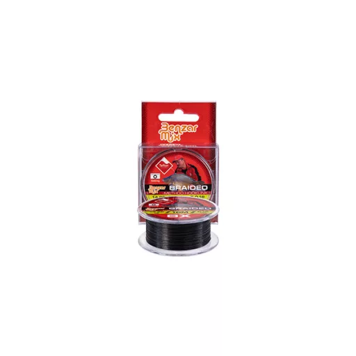 Benzár Mix Braided Method Hooklink 0,06 mm 10 m 4,21 kg fekete fonott előkezsinór